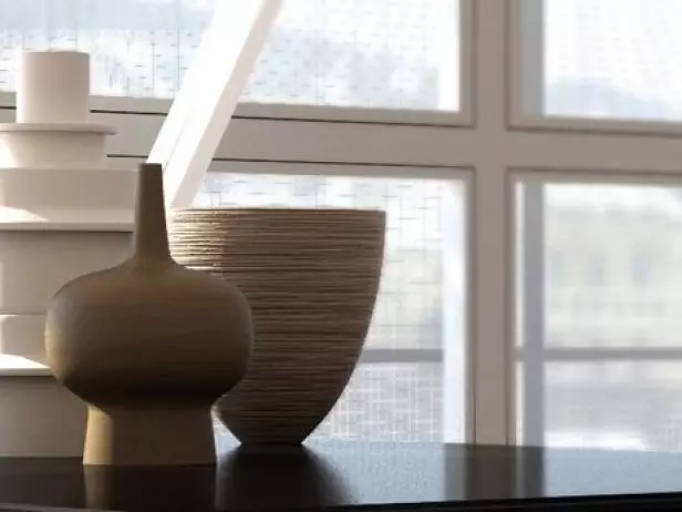 Dining Set 5 leather chair - 3D model_2