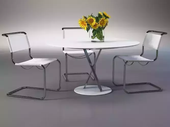 Dining Set 160 3D model