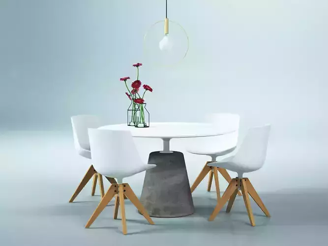 Dining Set 158 3D model