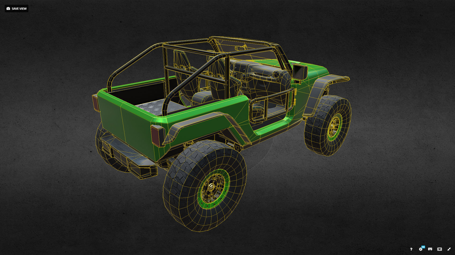JEEP TRAILCAT Low-poly 3D model_9