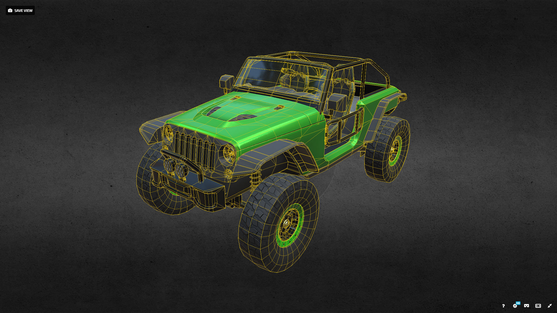 JEEP TRAILCAT Low-poly 3D model_13