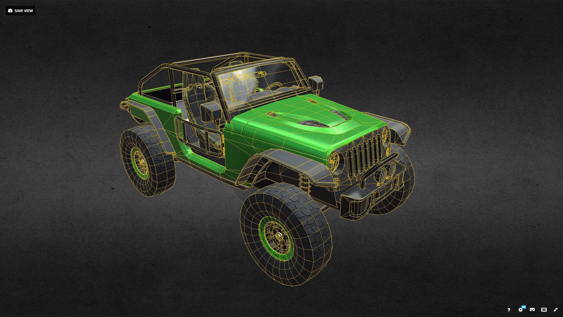 JEEP TRAILCAT Low-poly 3D model_11