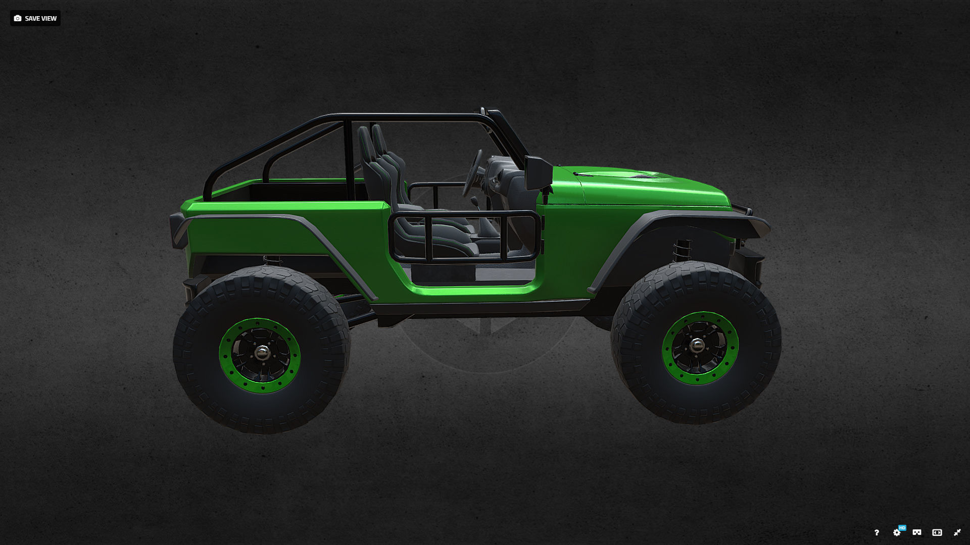 JEEP TRAILCAT Low-poly 3D model_3