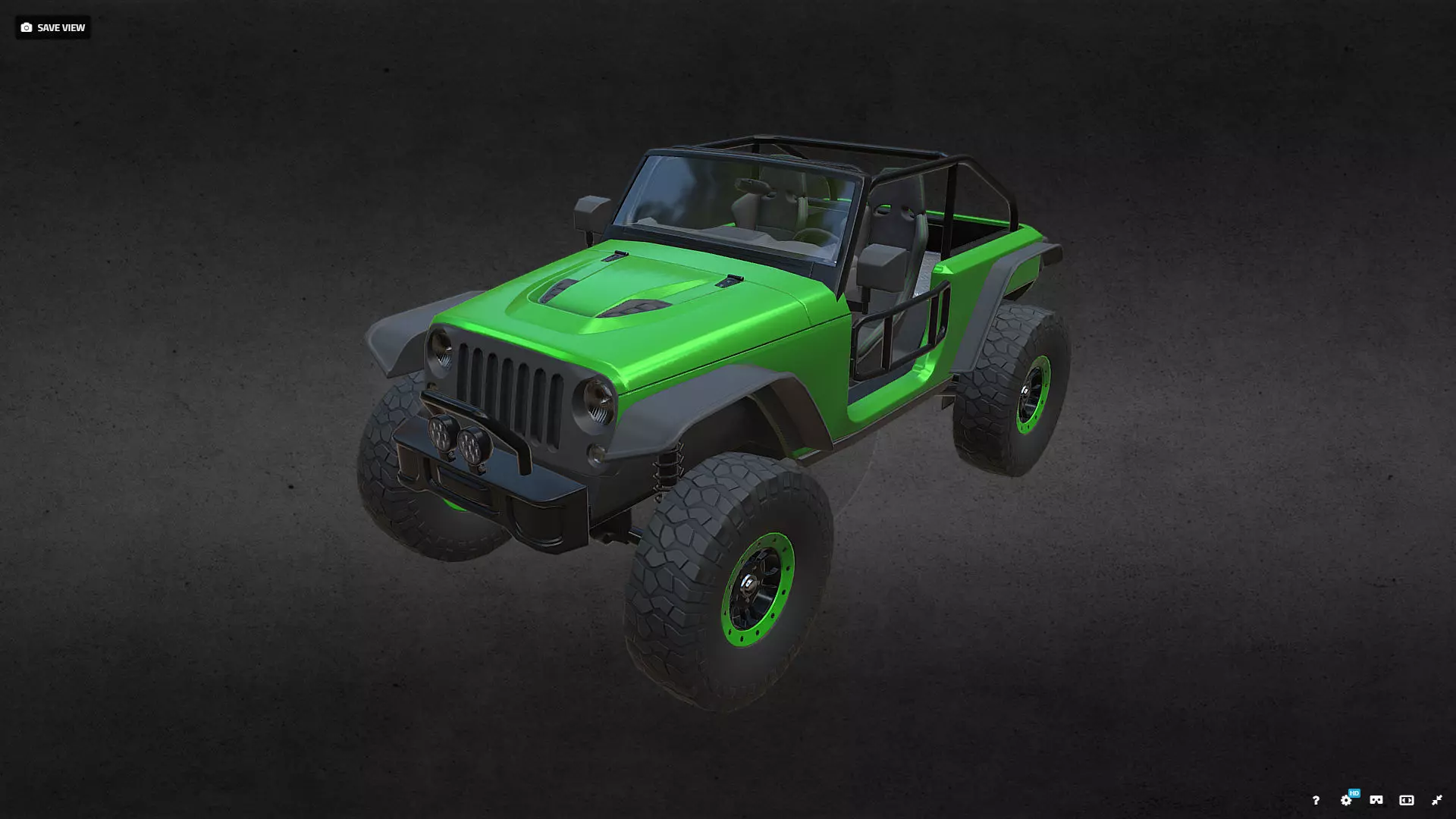 JEEP TRAILCAT Low-poly 3D model_0