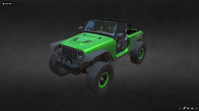 JEEP TRAILCAT Low-poly 3D model