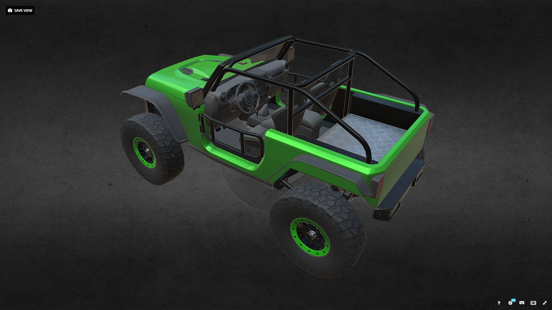 JEEP TRAILCAT Low-poly 3D model_6