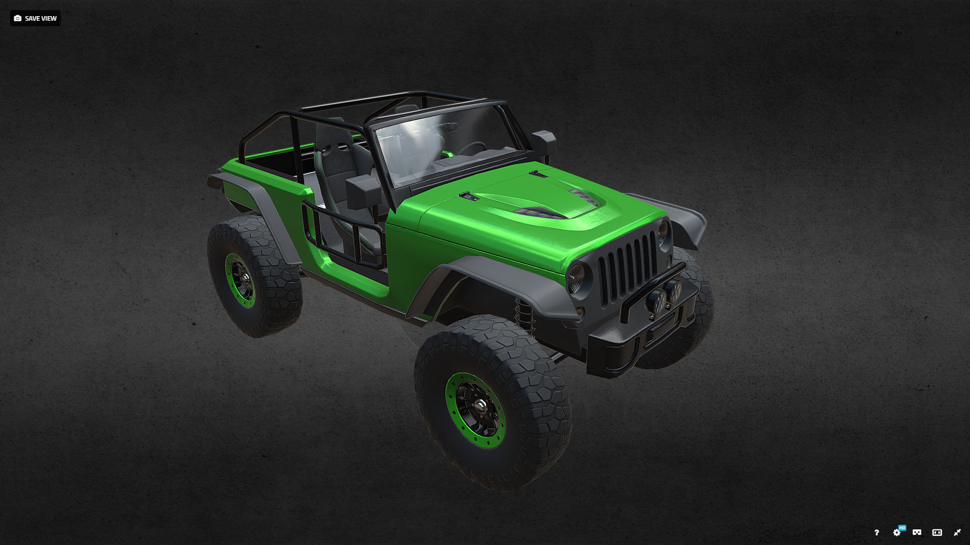 JEEP TRAILCAT Low-poly 3D model_2