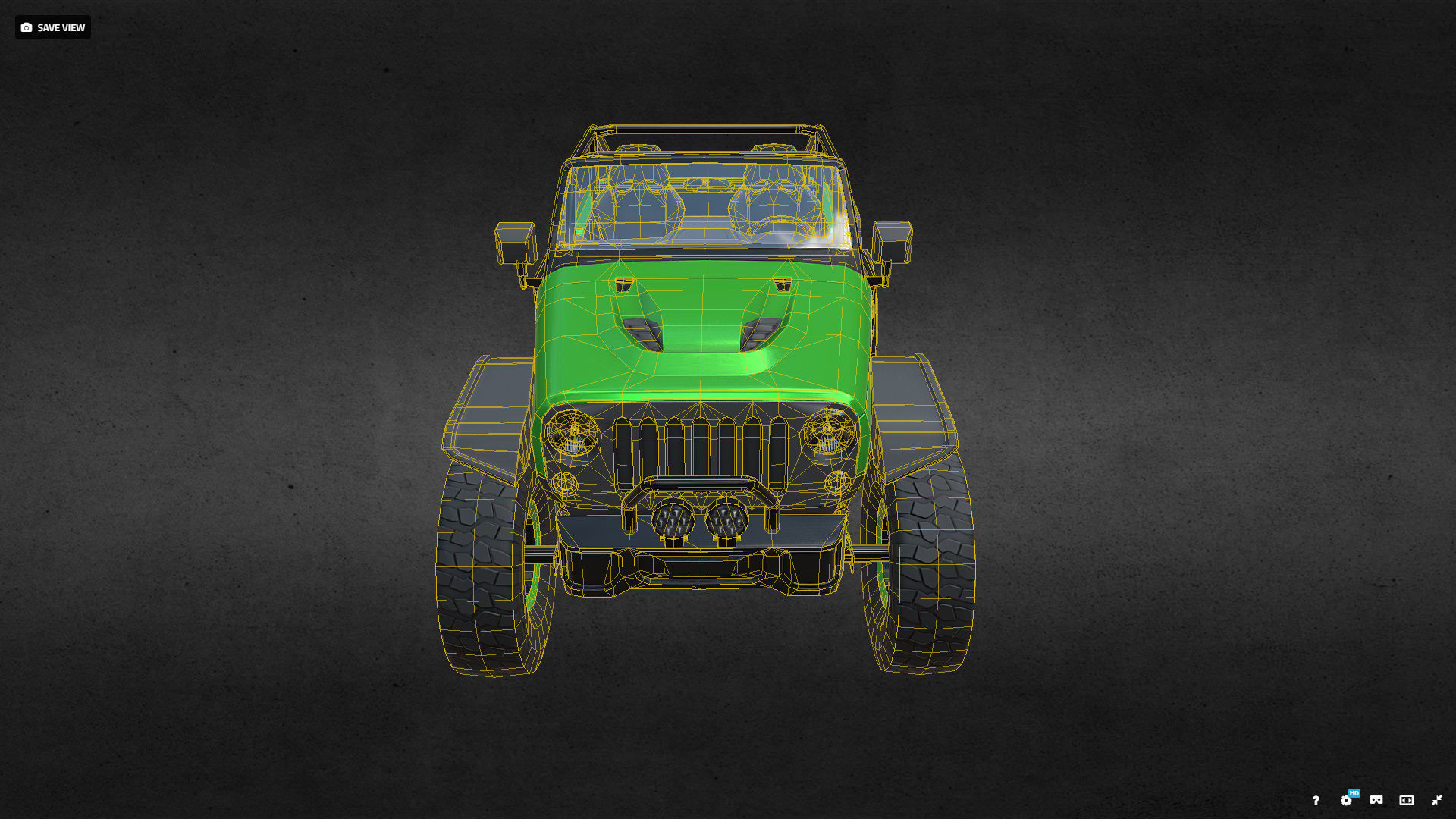 JEEP TRAILCAT Low-poly 3D model_12