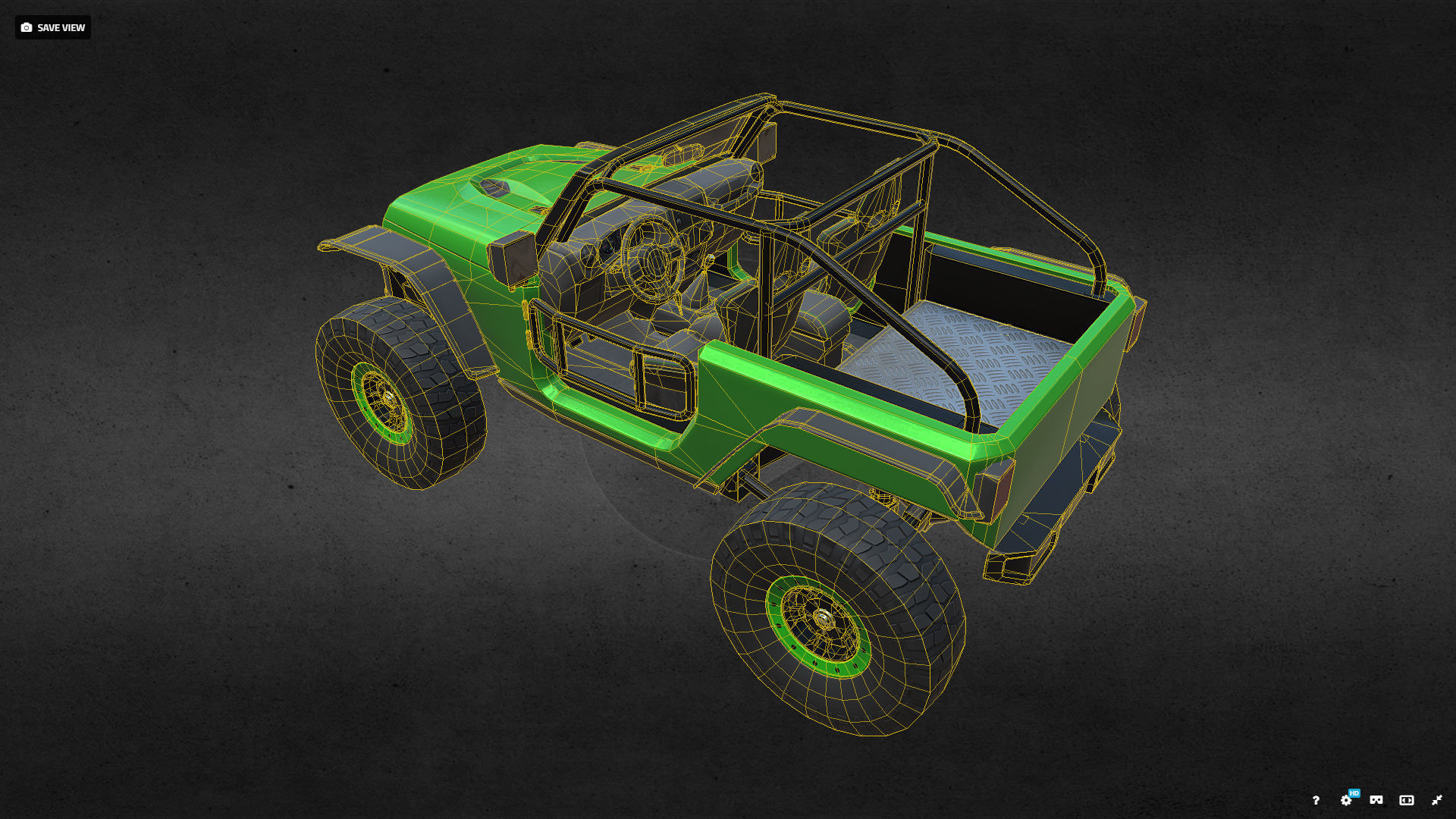 JEEP TRAILCAT Low-poly 3D model_7