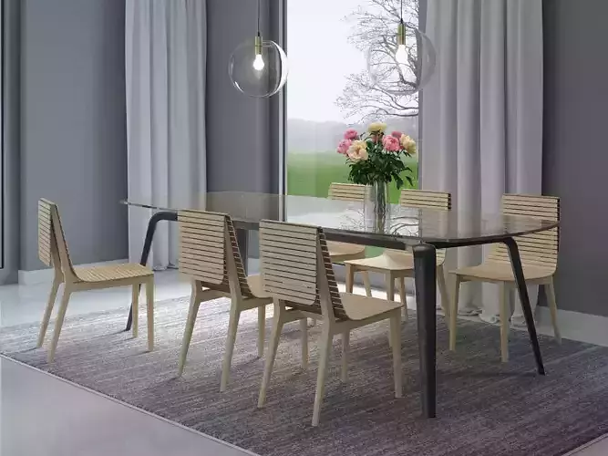 Dining Set 59 3D model