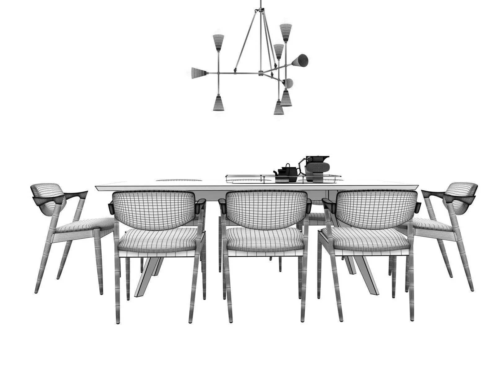 Dining Set 35 3D model_1