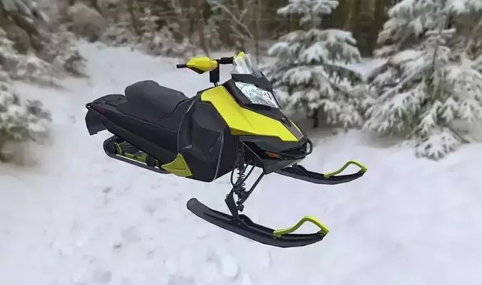 Snowbike snowmobile