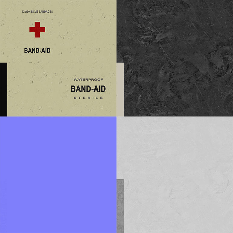 First aids kit 3 Low-poly 3D model_10