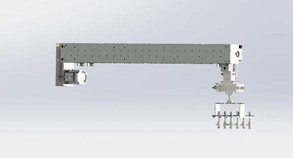 A suction device containing x-axis tool  and cyliner 3D model_0