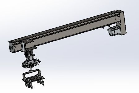 A suction device containing x-axis tool  and cyliner 3D model_3