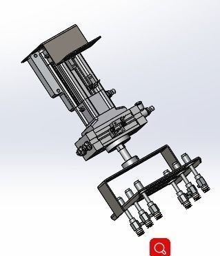 A suction device containing x-axis tool  and cyliner 3D model_6