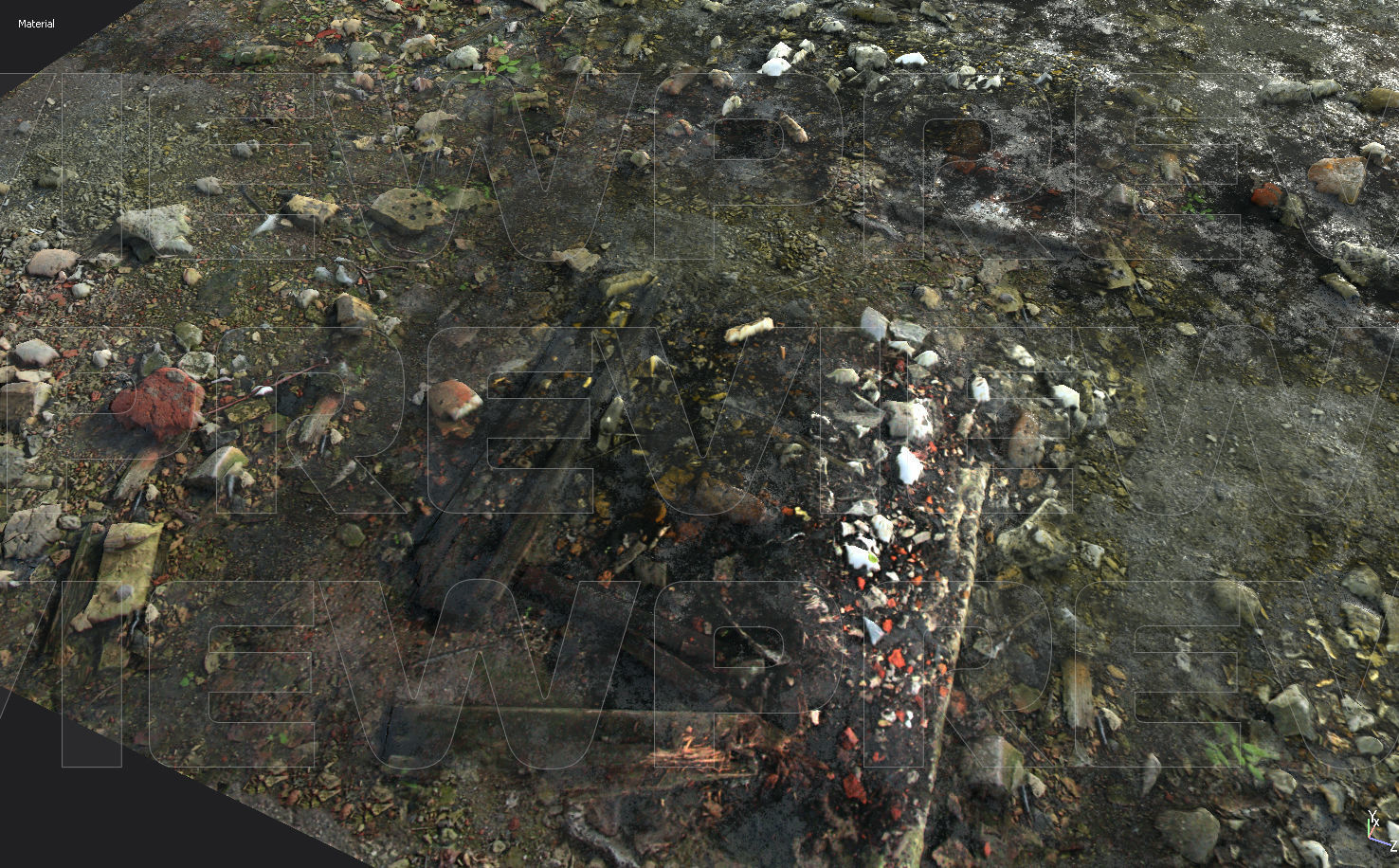 Abandoned Groundplane PBR Tiled Texture_4