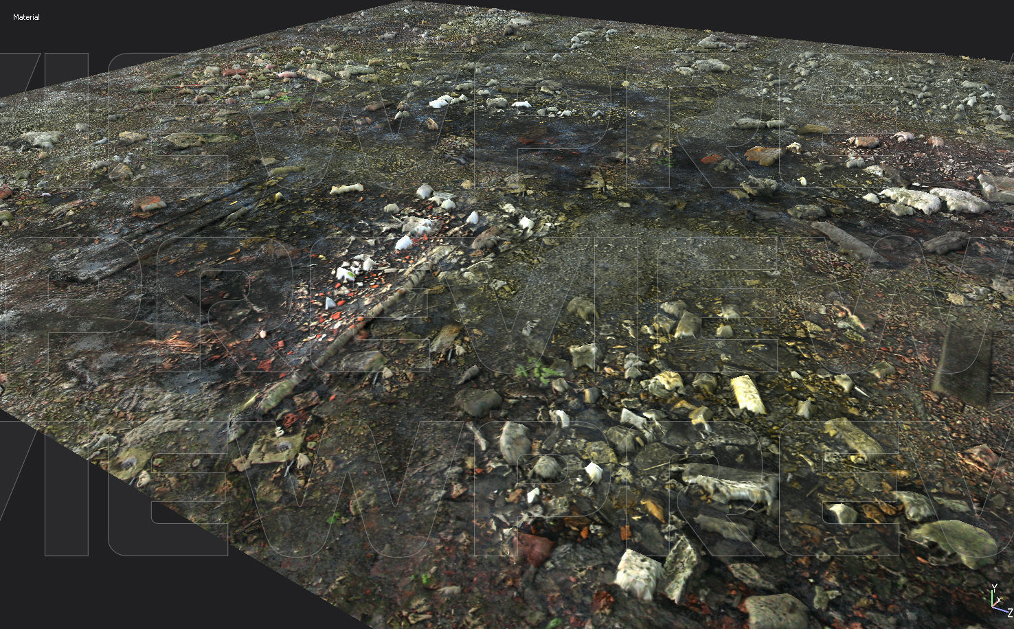 Abandoned Groundplane PBR Tiled Texture_5