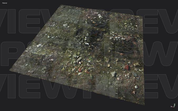 Abandoned Groundplane PBR Tiled Texture