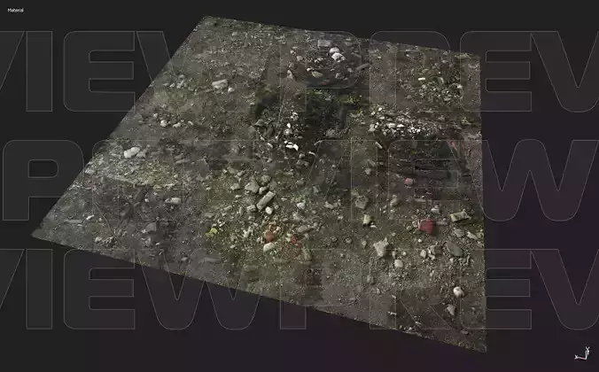 Abandoned Groundplane PBR Tiled Texture