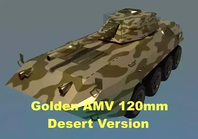 Golden AMV Armored Mortar Vehicle Desert Version