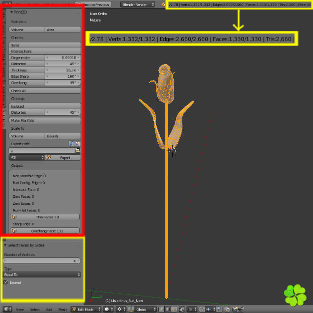 Flower of lisianthus multicolor rigged low poly with vase Low-poly 3D model_27