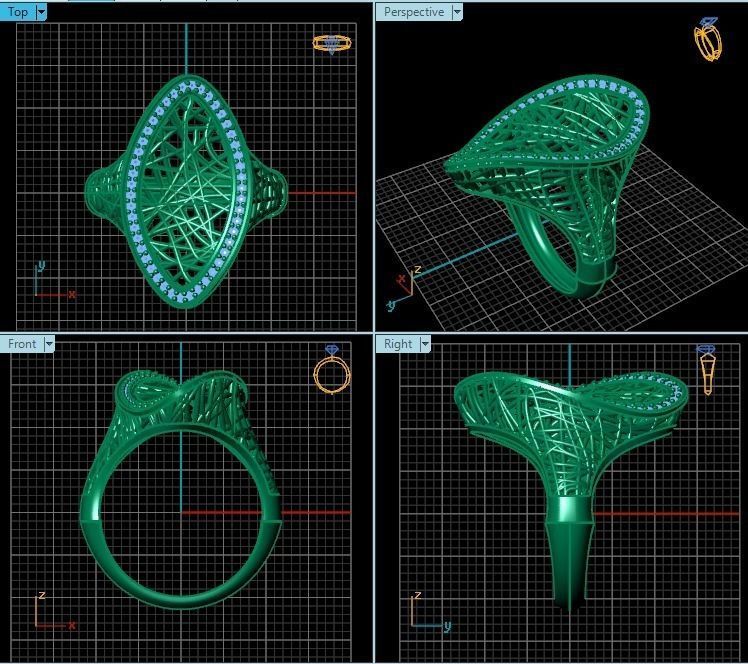 Ring R0314 3D print model_2