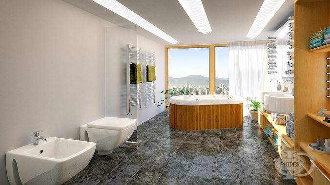 Bathroom 2 design 3D model
