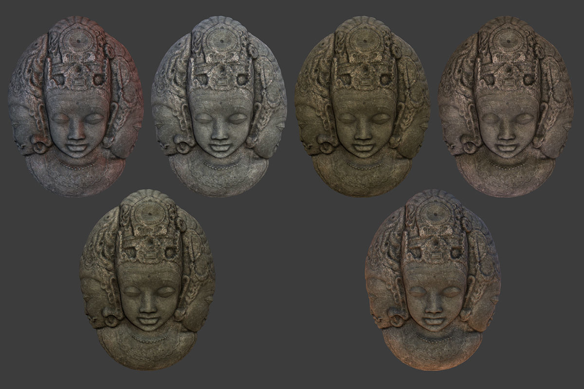 Tribal Mask Low-poly 3D model_5