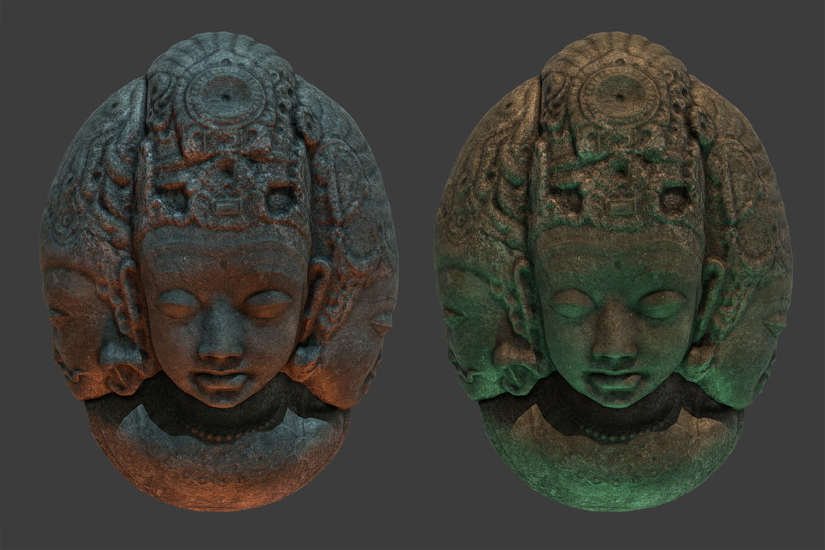 Tribal Mask Low-poly 3D model_3