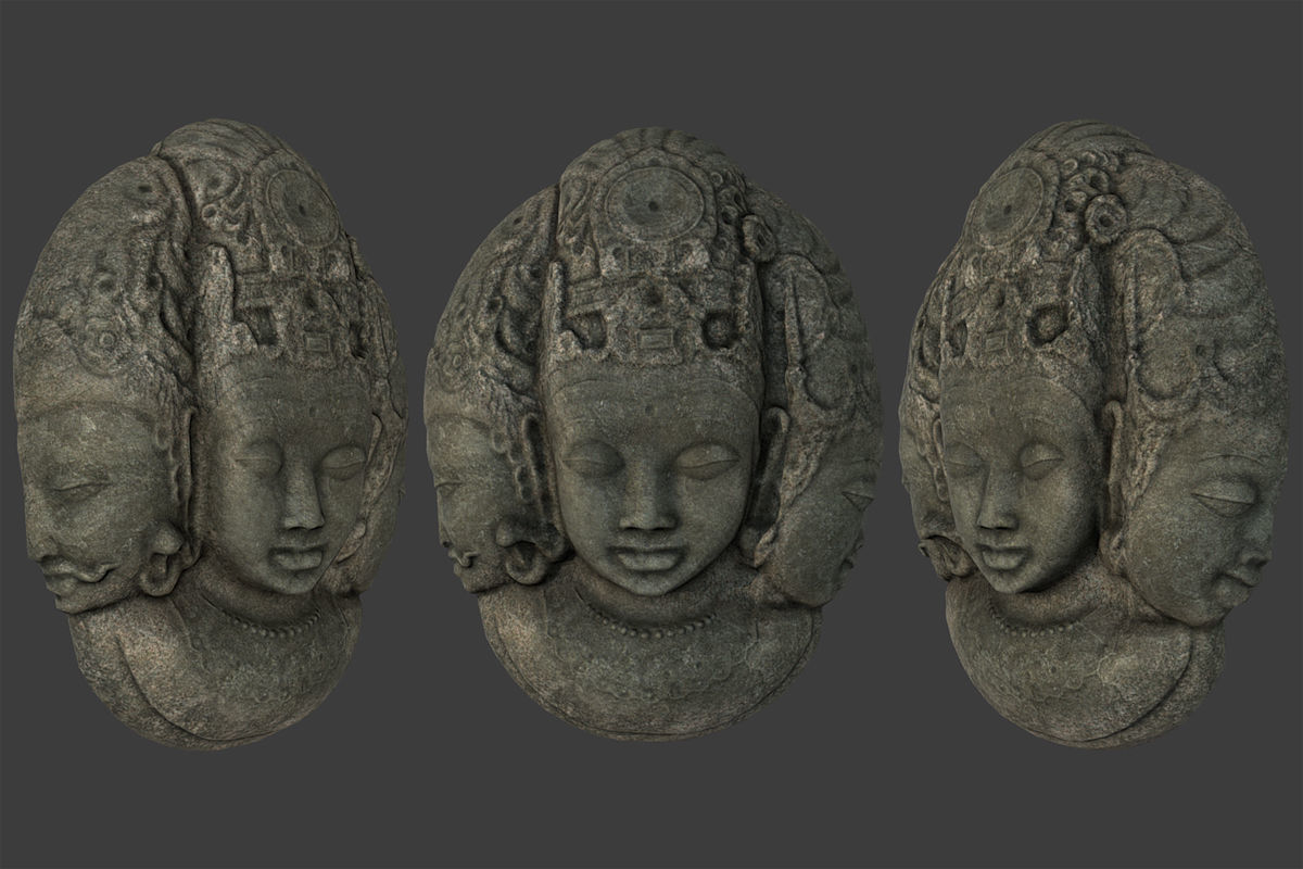 Tribal Mask Low-poly 3D model_2