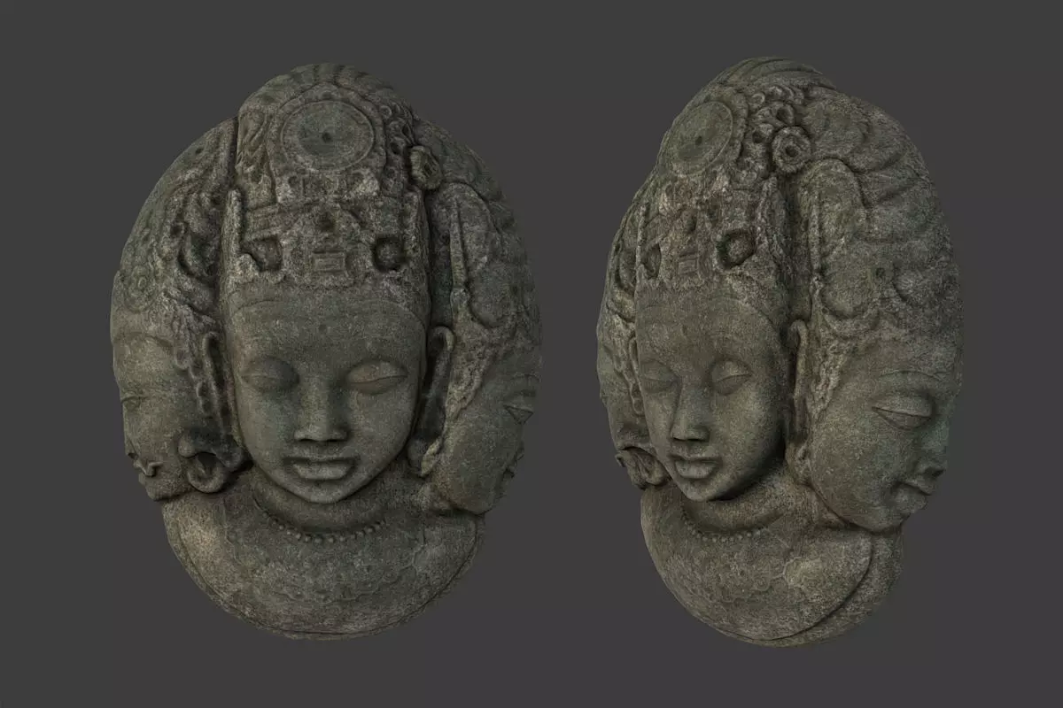 Tribal Mask Low-poly 3D model_0