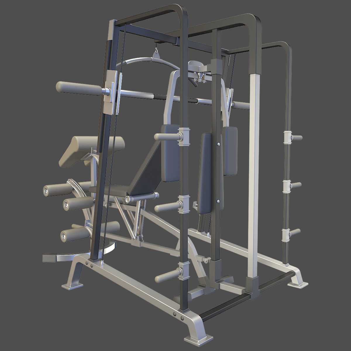 Gym Equipment 3D model_3