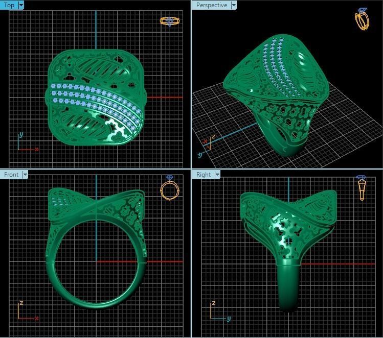 Ring R0318 3D print model_2