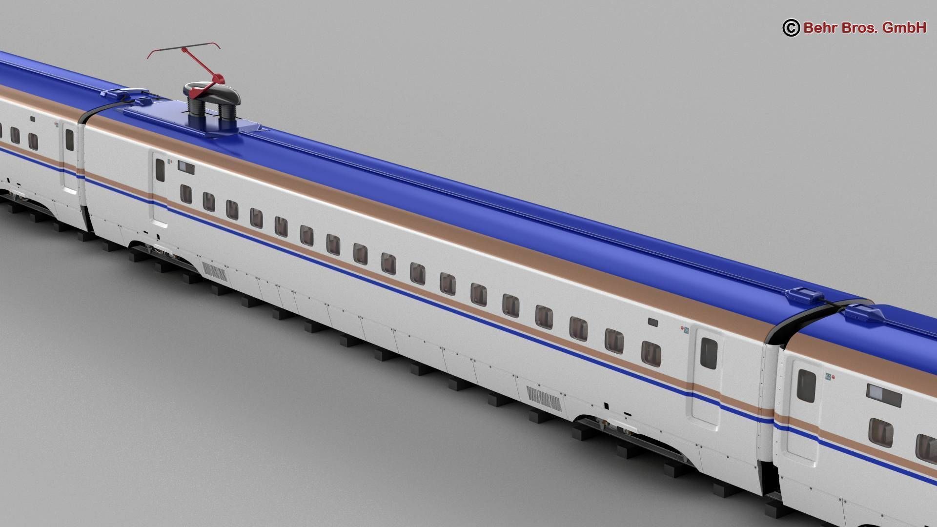 Shinkansen E7 3D model_7
