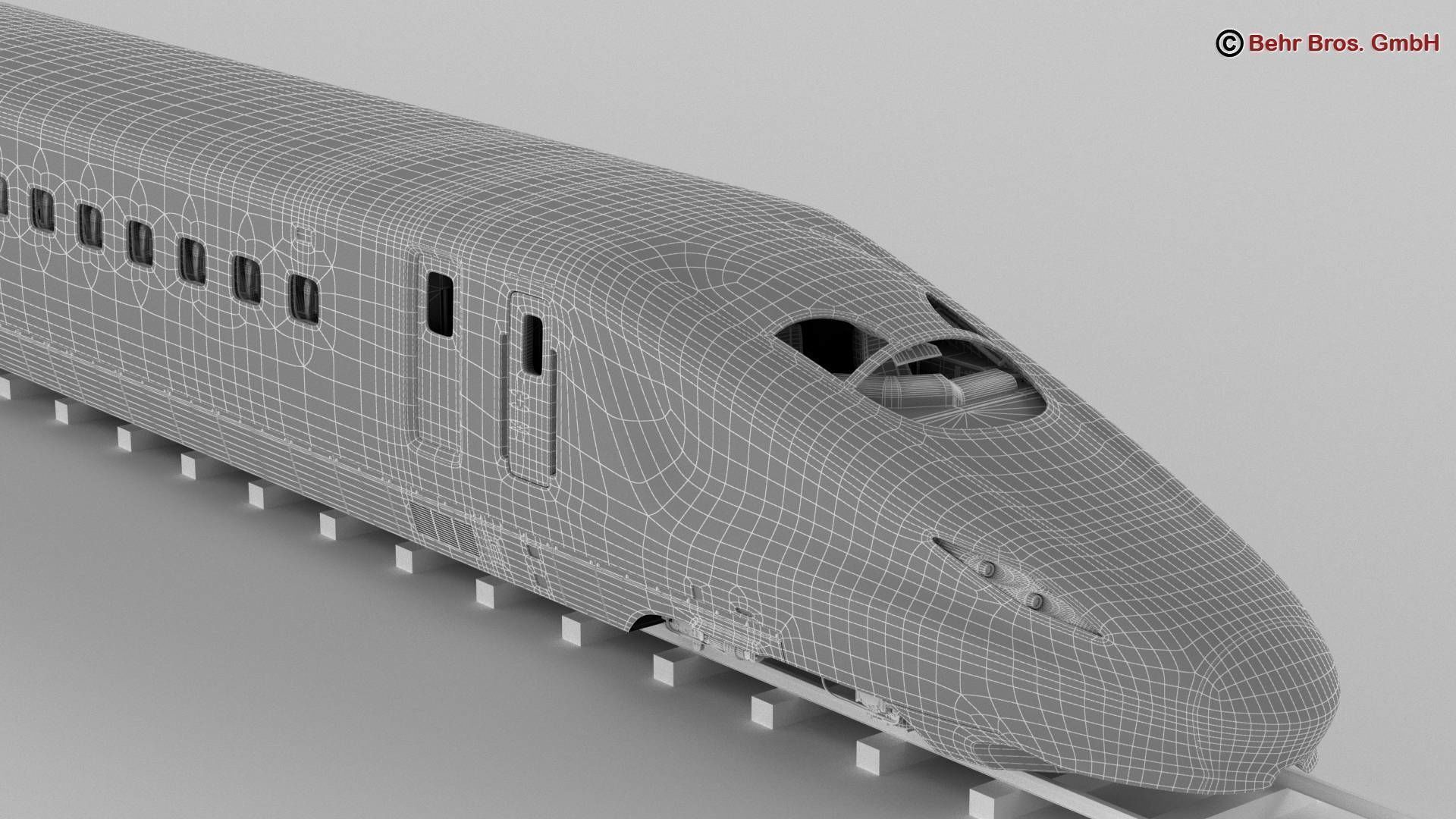 Shinkansen E7 3D model_21