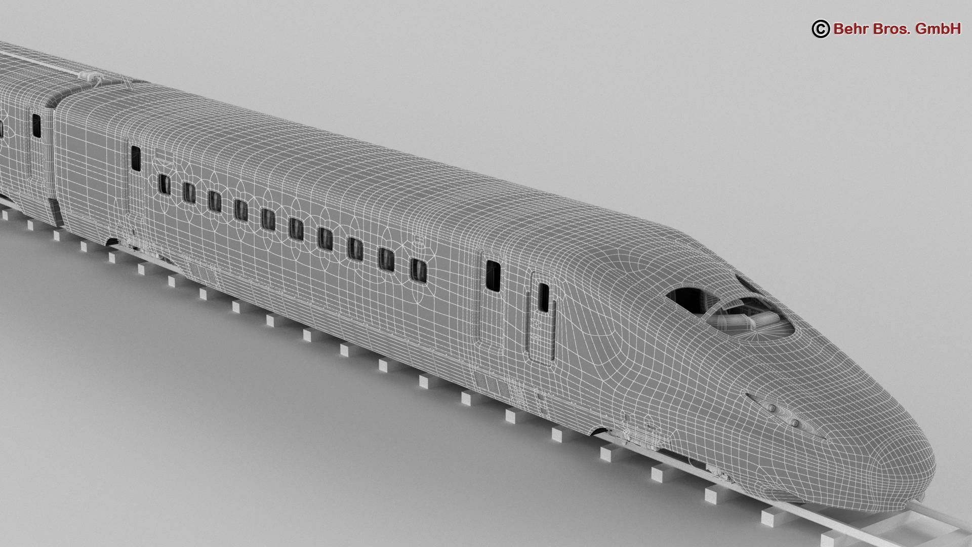 Shinkansen E7 3D model_25