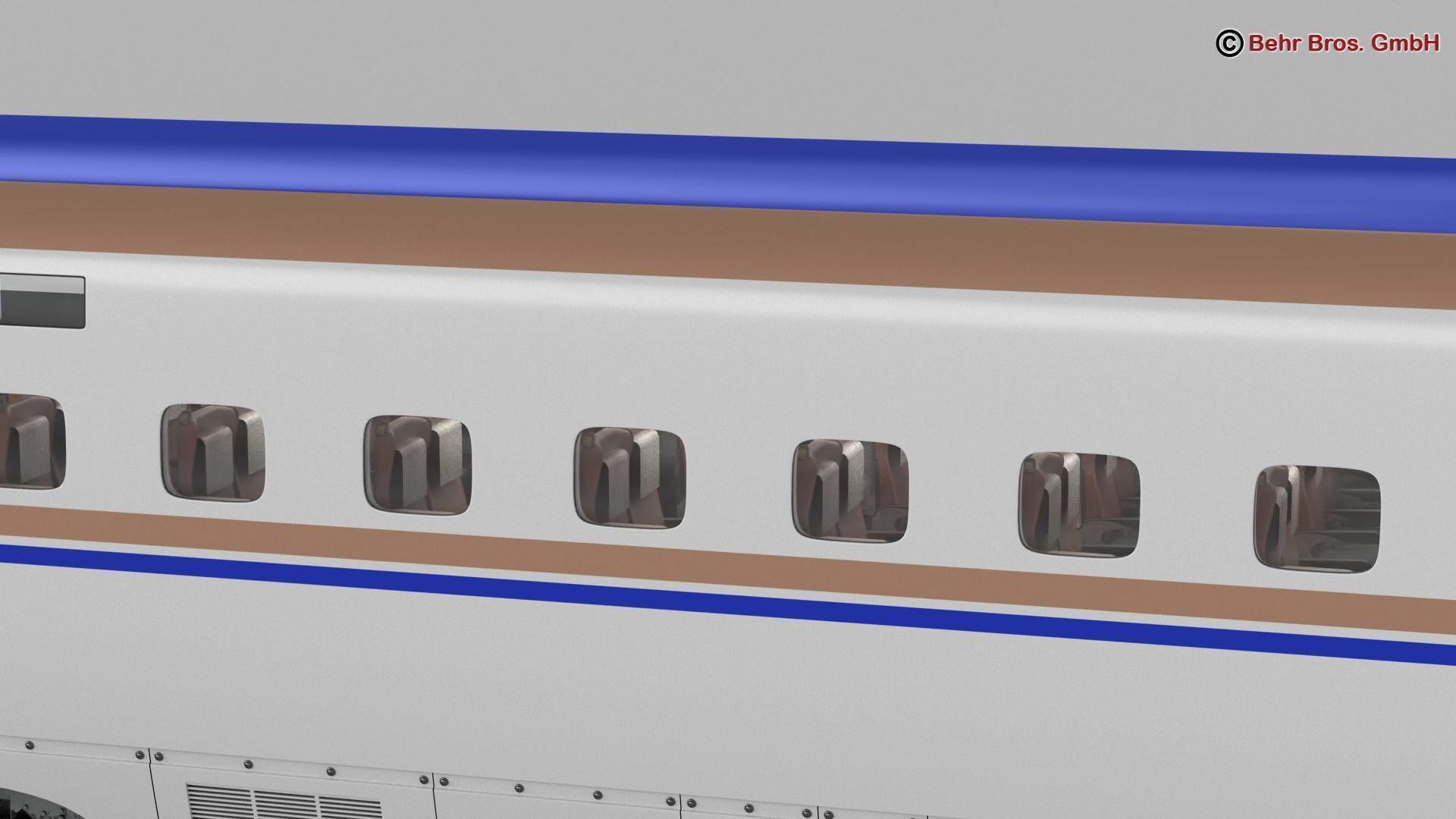 Shinkansen E7 3D model_12