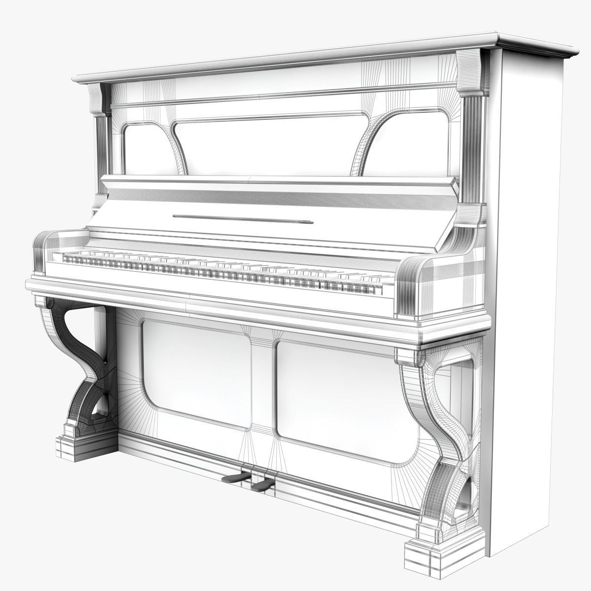 Piano 3D model_4