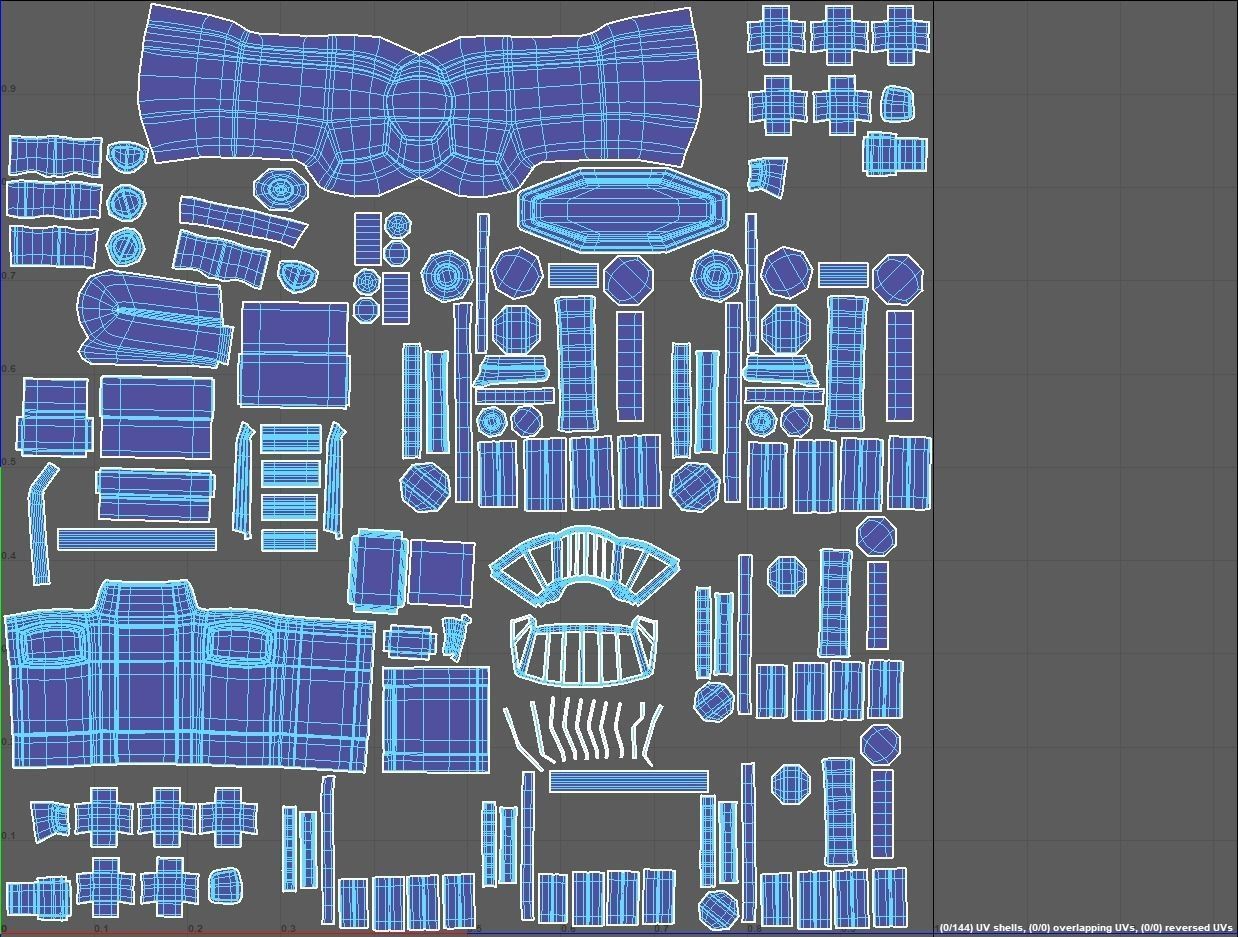 Locomotive Trophy Low-poly 3D model_6