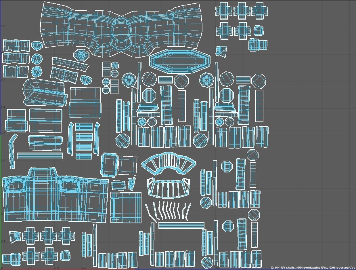 Locomotive Trophy Low-poly 3D model_5