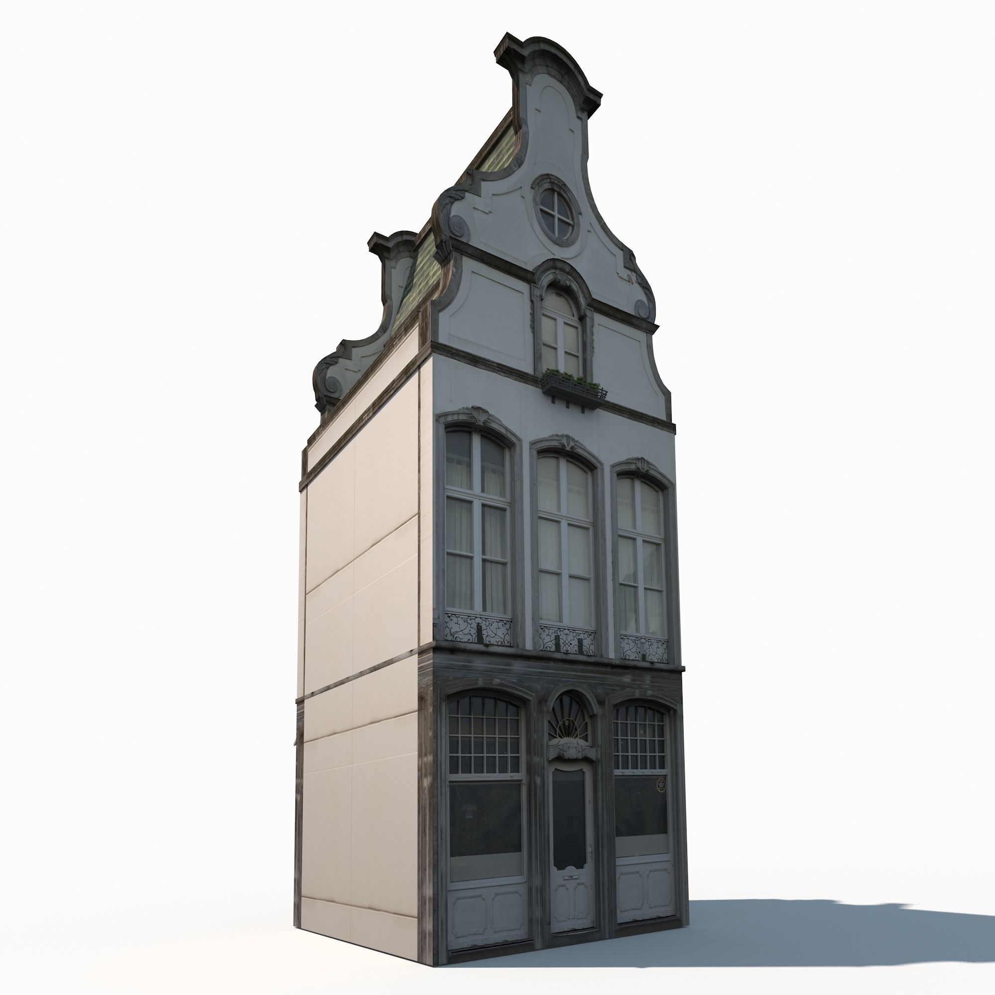 Apartment House 182 Low Poly Low-poly 3D model_4