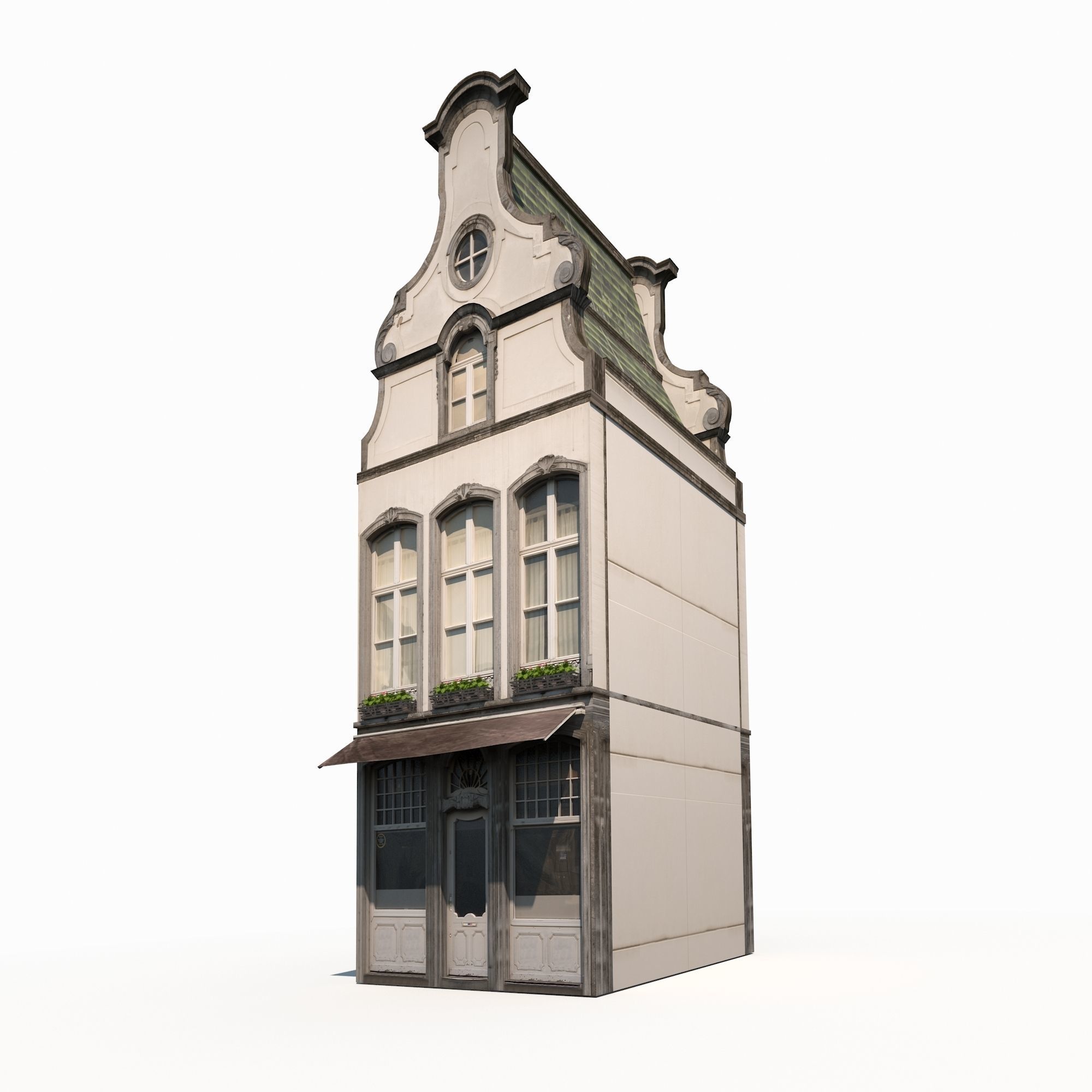 Apartment House 182 Low Poly Low-poly 3D model_2