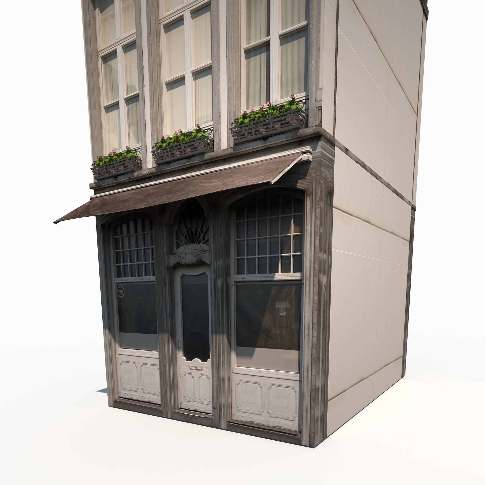 Apartment House 182 Low Poly Low-poly 3D model_6