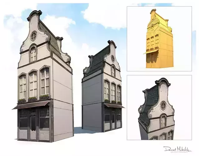 Apartment House 182 Low Poly