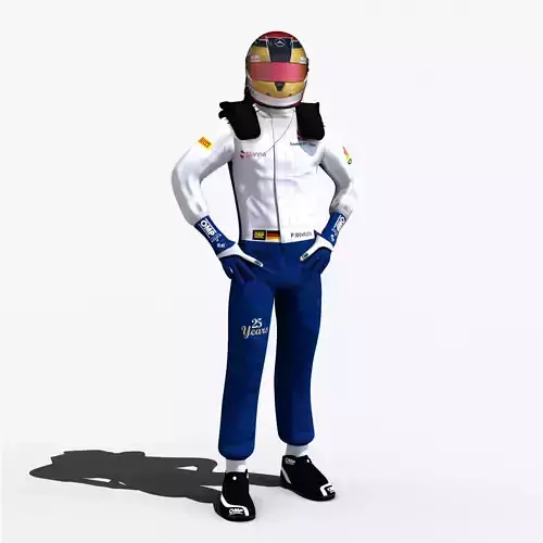 Pascal Wehrlein 2017 Low-poly 3D model
