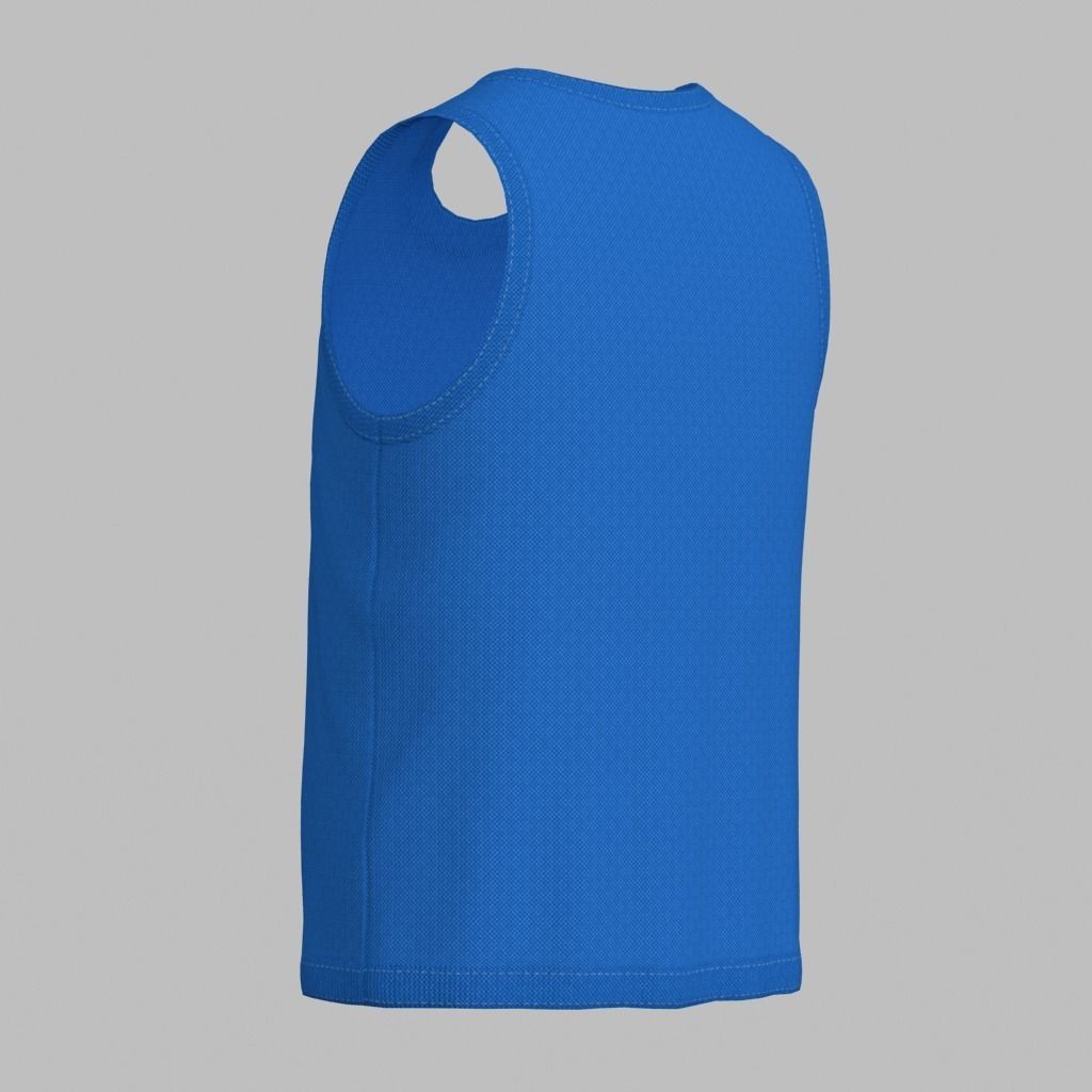 Basketball Jersey Low-poly 3D model_5