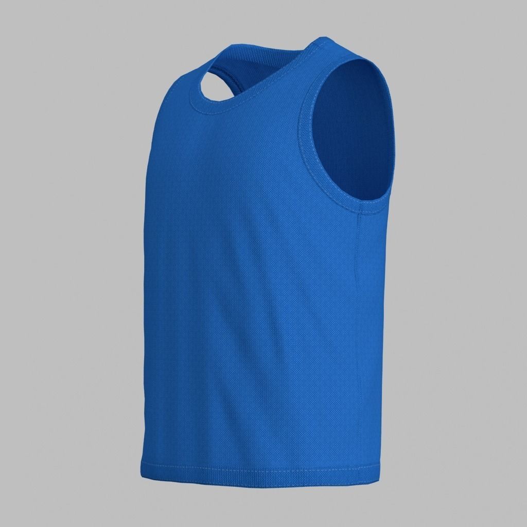 Basketball Jersey Low-poly 3D model_1