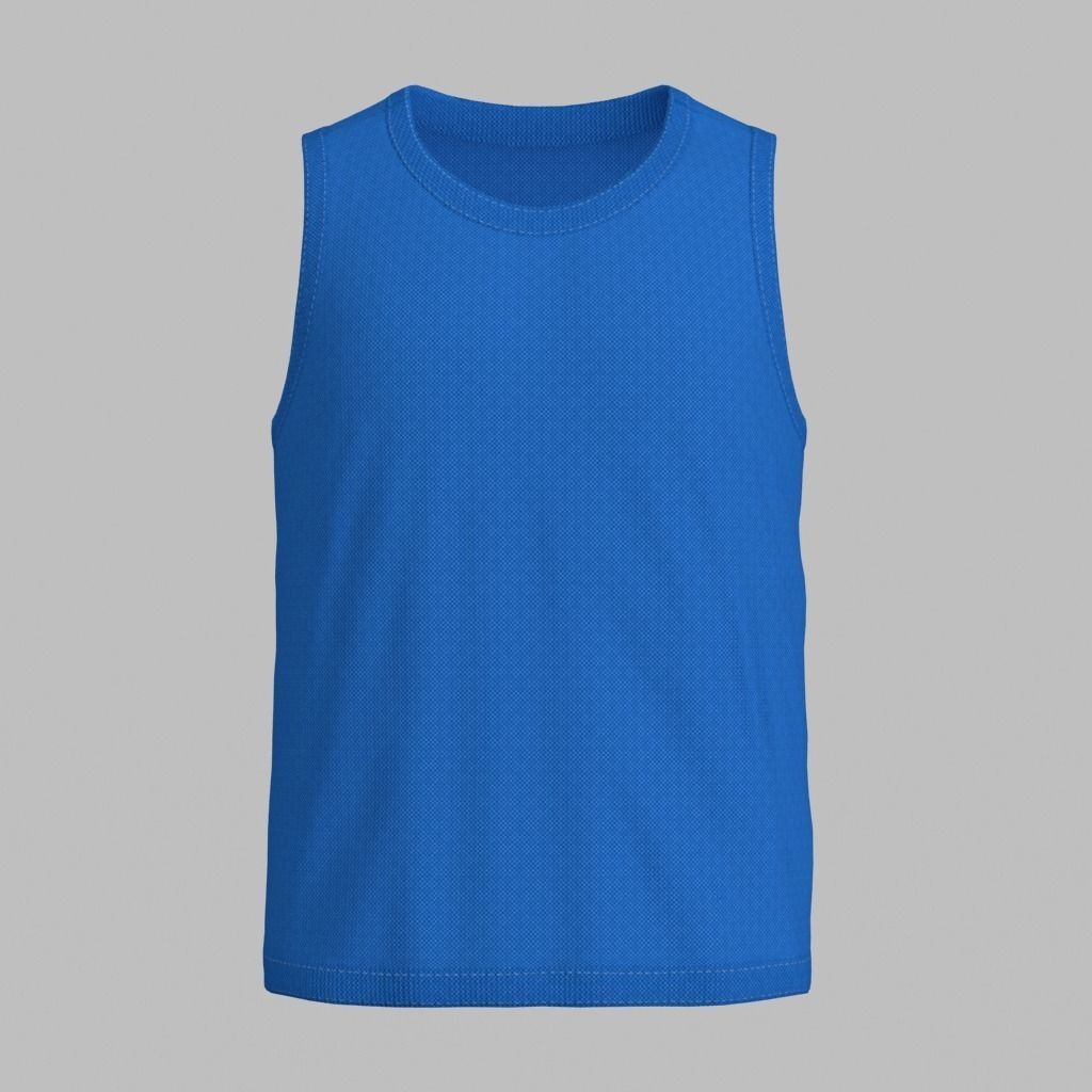 Basketball Jersey Low-poly 3D model_0