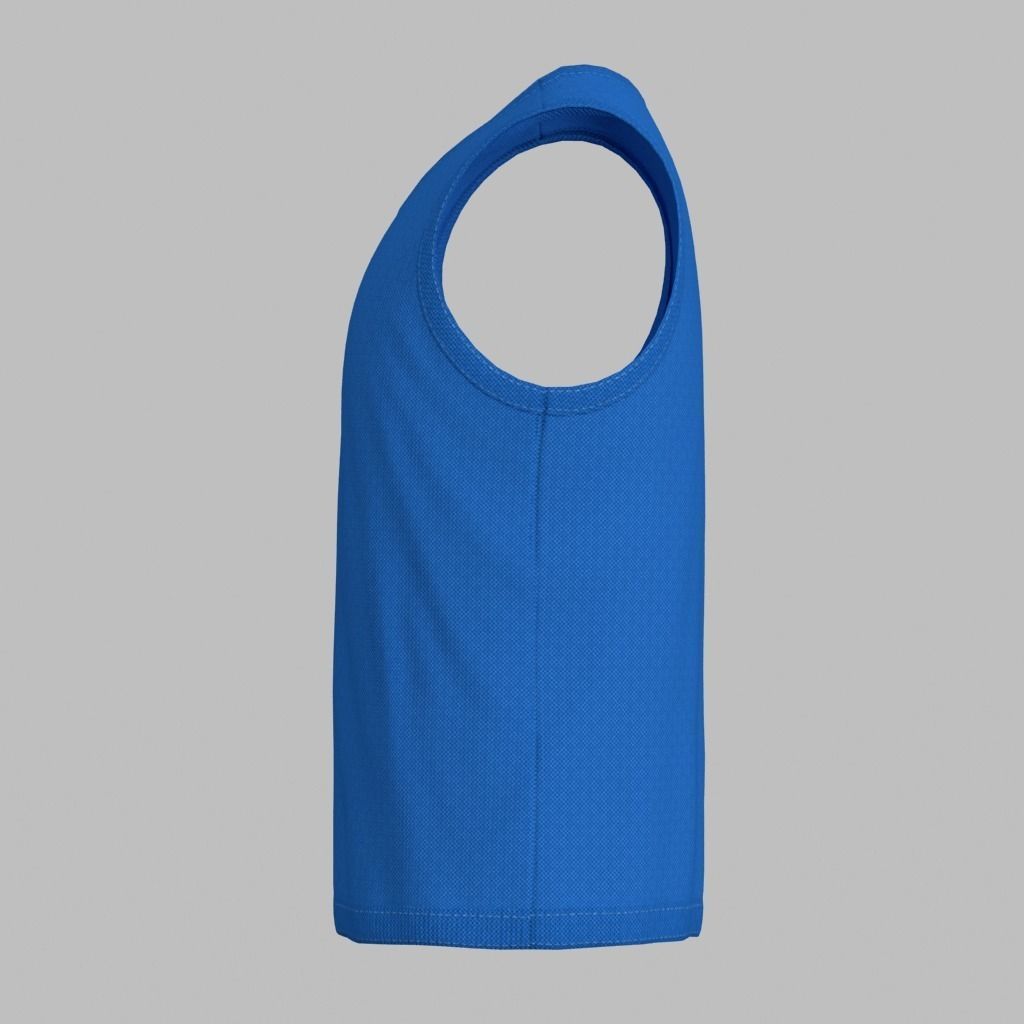 Basketball Jersey Low-poly 3D model_2